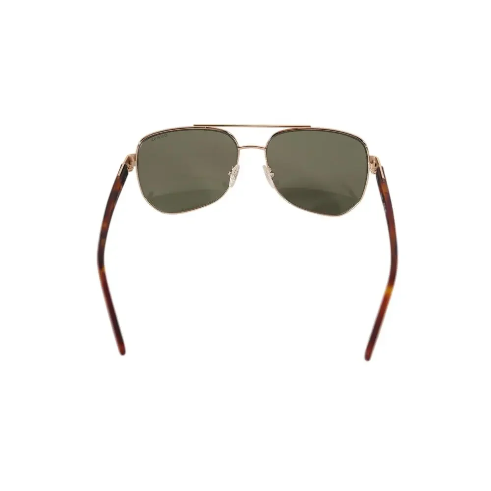 GUESS Metal Pilot Aviator Sunglasses – Gold / Green – NWT